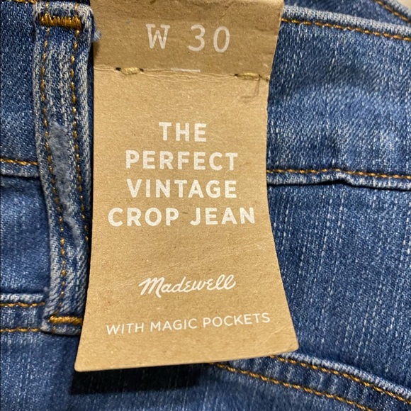 Madewell The Perfect Vintage Crop Jean NWT - Picture 8 of 14